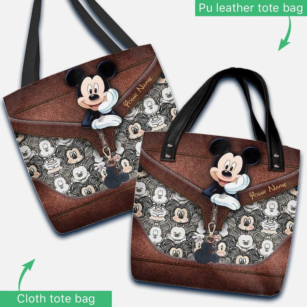 Personalized Mickey Mouse Tote Bag Custom Name Gift for Kids Tote Bag GradoCreations