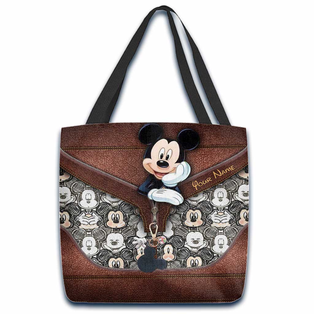 Personalized Mickey Mouse Tote Bag Custom Name Gift for Kids Tote Bag GradoCreations
