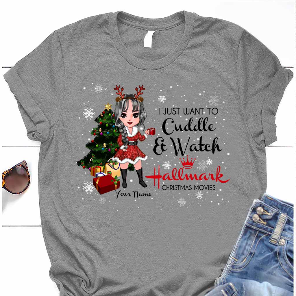 Personalized Christmas T-shirt & Hoodie for Cuddle Lovers T-shirt & Hoodie GradoCreations