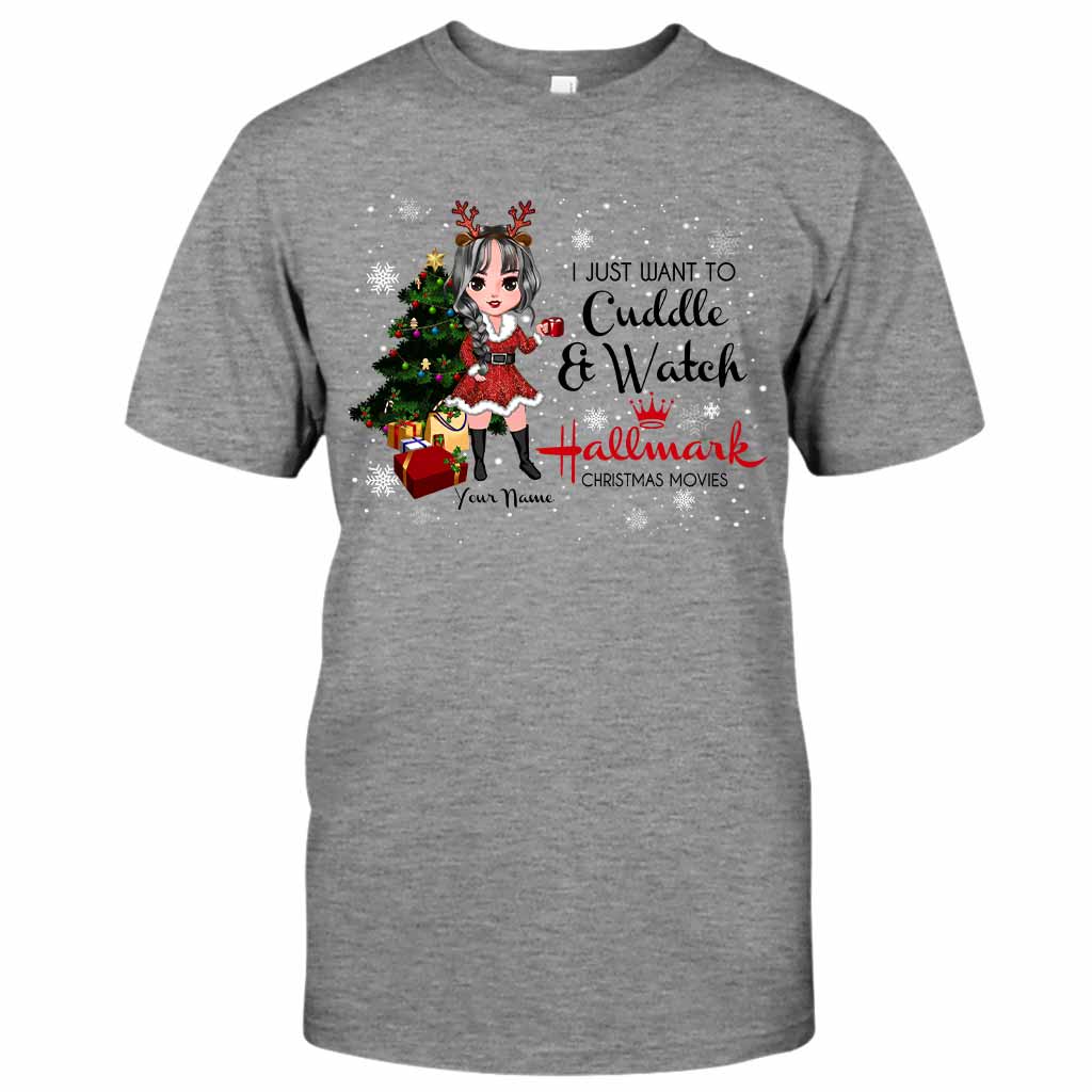 Personalized Christmas T-shirt & Hoodie for Cuddle Lovers T-shirt & Hoodie GradoCreations
