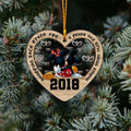 Personalized Christmas Couple Ornament Custom Names Heart Gift Layers Mix Ornament GradoCreations