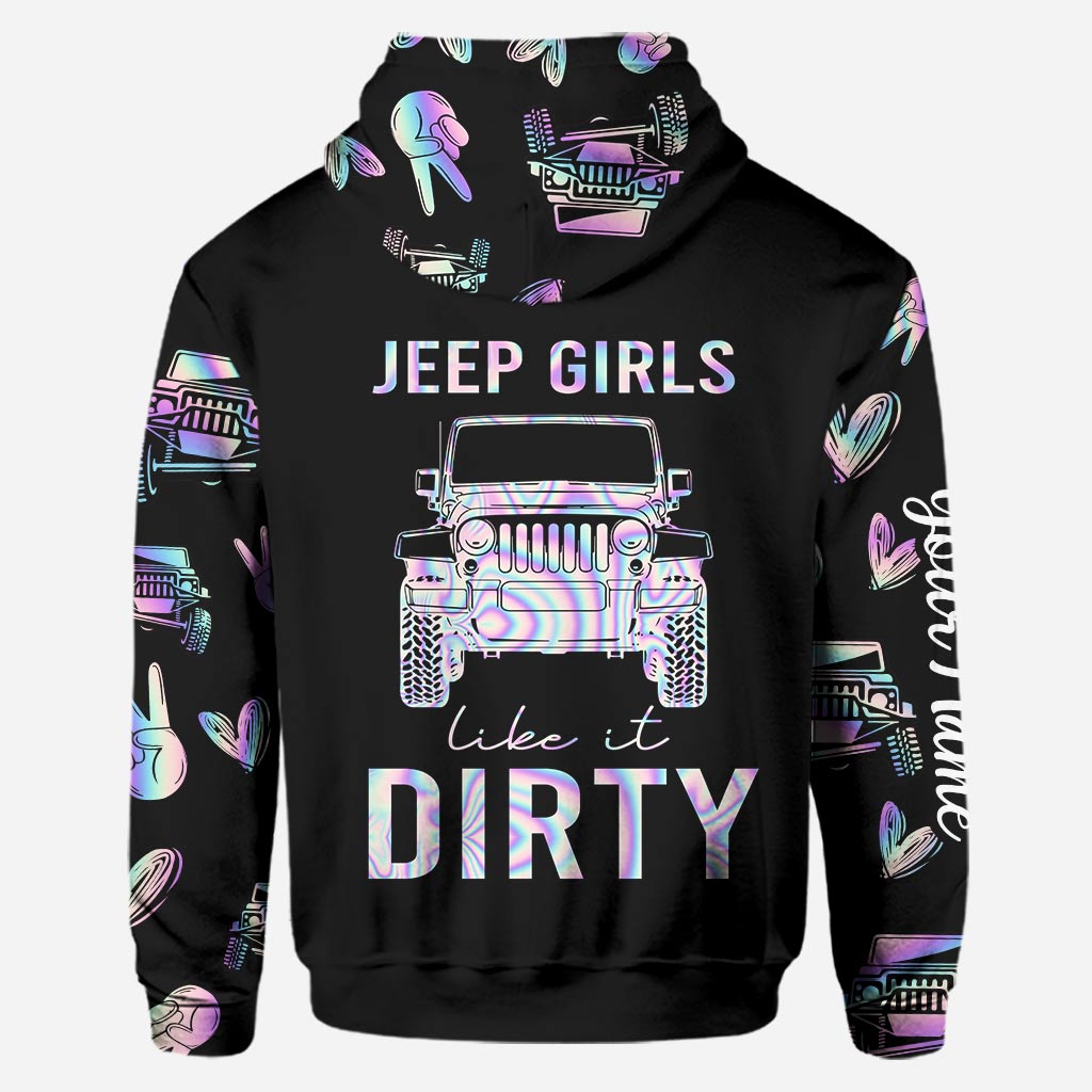 Personalized Jeep Girl Hoodie & Leggings Set Custom Name Gift Hoodie & Leggings GradoCreations