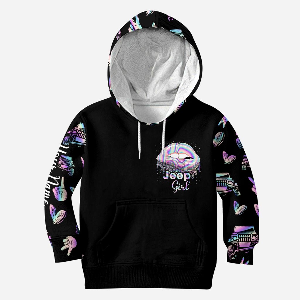Personalized Jeep Girl Hoodie & Leggings Set Custom Name Gift Hoodie & Leggings GradoCreations