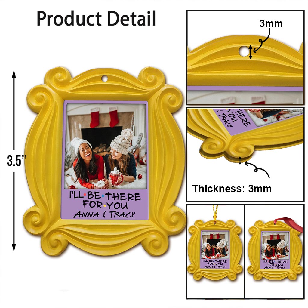 Personalized Double-Sided Christmas Ornament Custom Name Gift Ornament GradoCreations