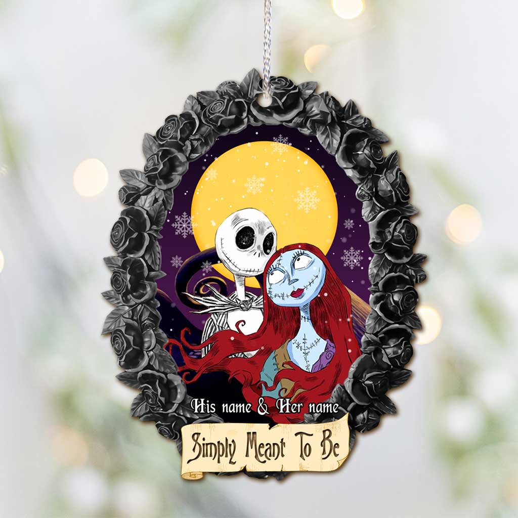 Personalized Christmas Ornament Simply Meant To Be Custom Design Gift Ornament GradoCreations
