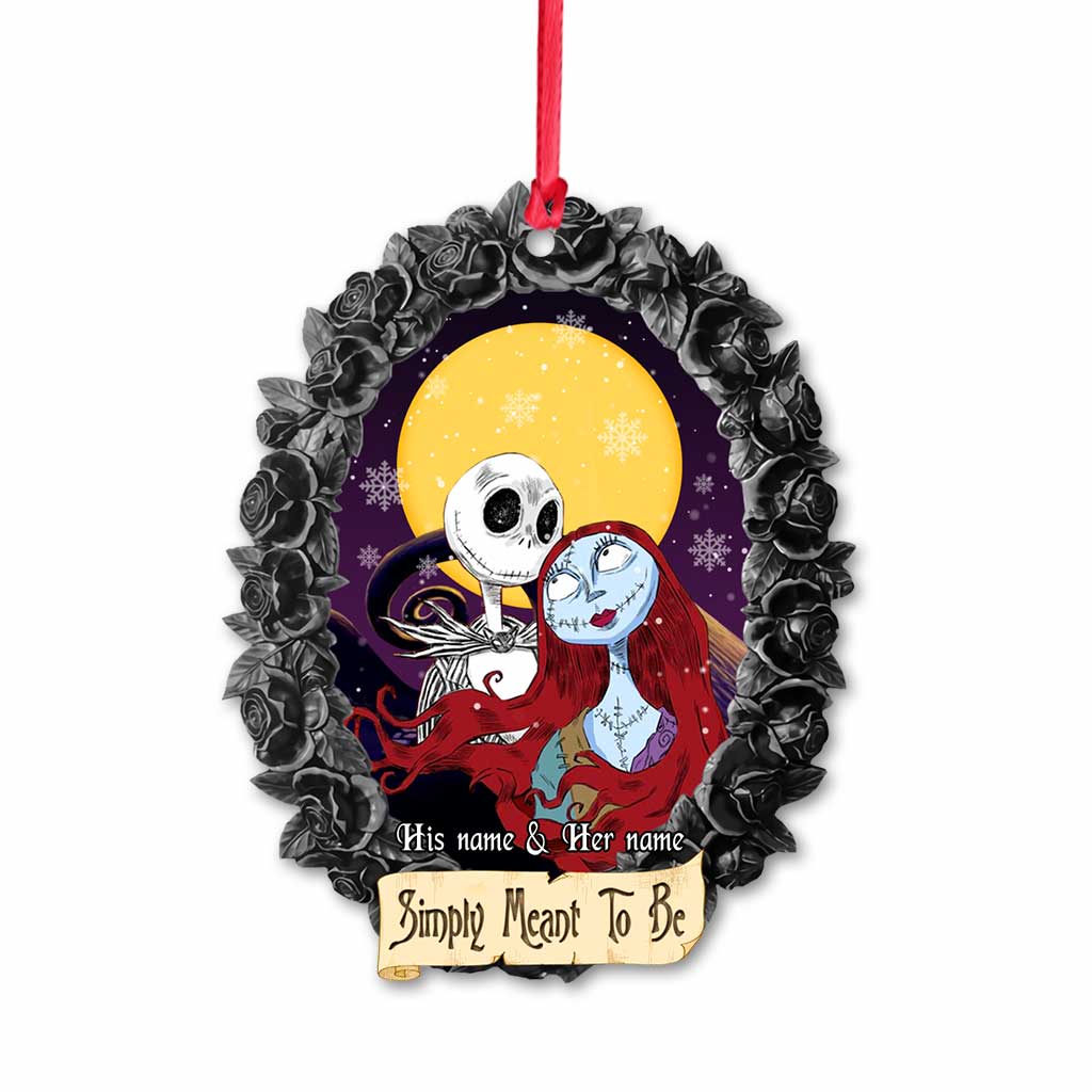 Personalized Christmas Ornament Simply Meant To Be Custom Design Gift Ornament GradoCreations