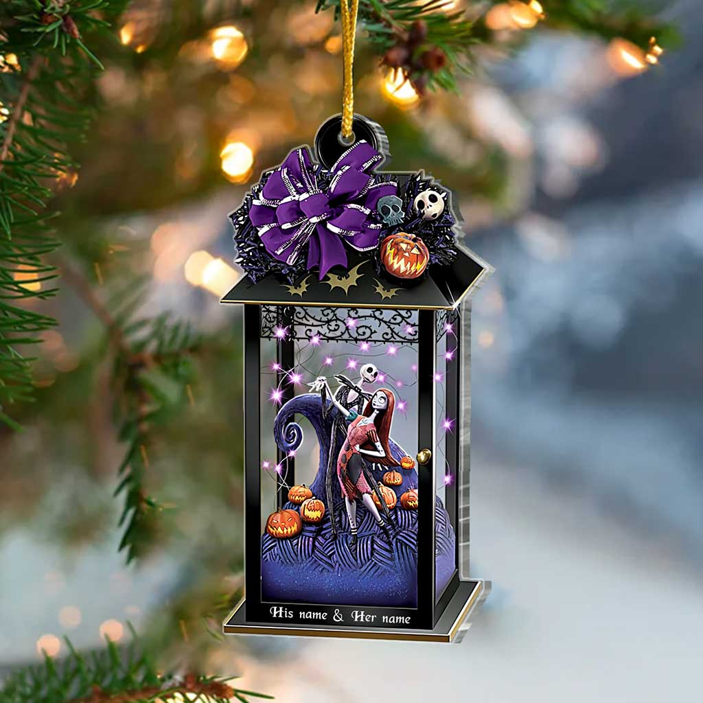 Personalized Transparent Nightmare Lantern Christmas Ornament One-sided Ornament GradoCreations