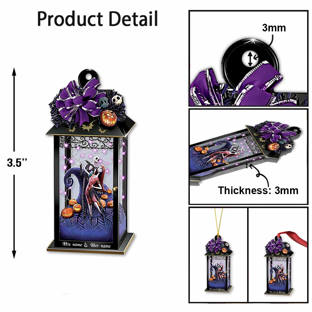 Personalized Transparent Nightmare Lantern Christmas Ornament One-sided Ornament GradoCreations