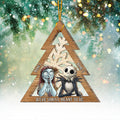 Personalized Christmas Layered Wood Ornament for Couples Layered Wood Ornament GradoCreations