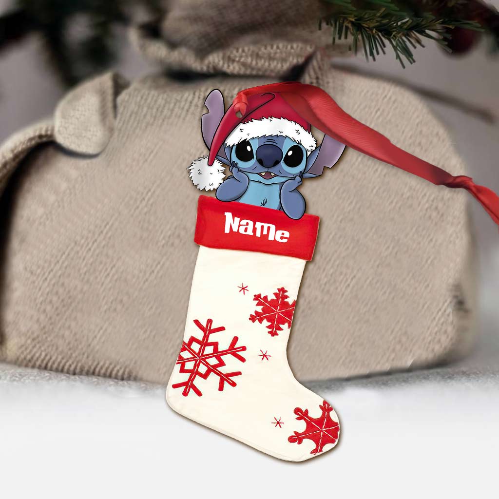 Personalized Christmas Ohana Ornament Custom Name Gift Ornament GradoCreations