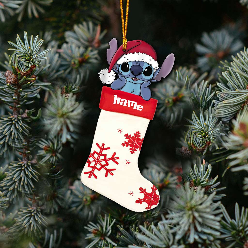 Personalized Christmas Ohana Ornament Custom Name Gift Ornament GradoCreations