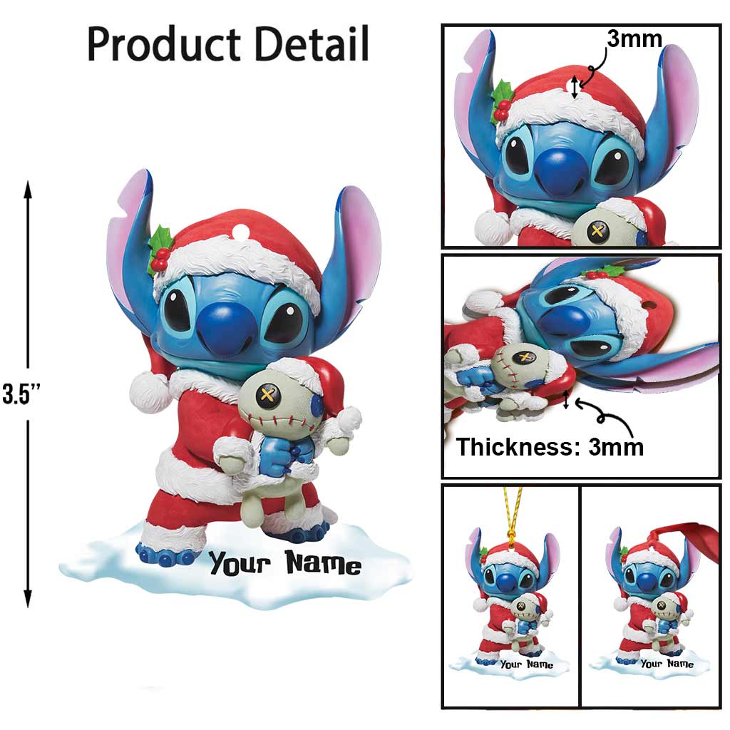 Personalized Christmas Ornament Custom Name Holiday Gift Ornament GradoCreations