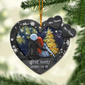 Personalized Christmas Ornament Heart Shape Custom Names Gift Layers Mix Ornament GradoCreations