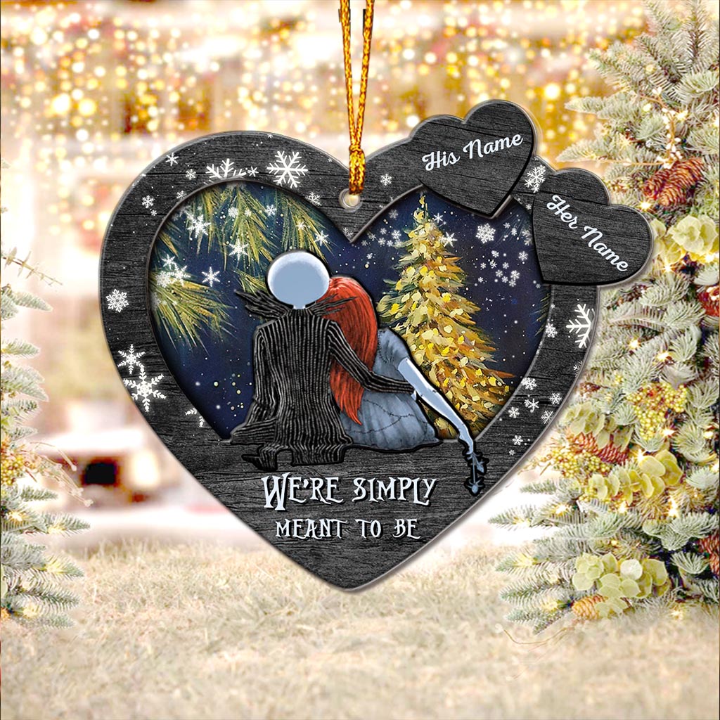 Personalized Christmas Ornament Heart Shape Custom Names Gift Layers Mix Ornament GradoCreations