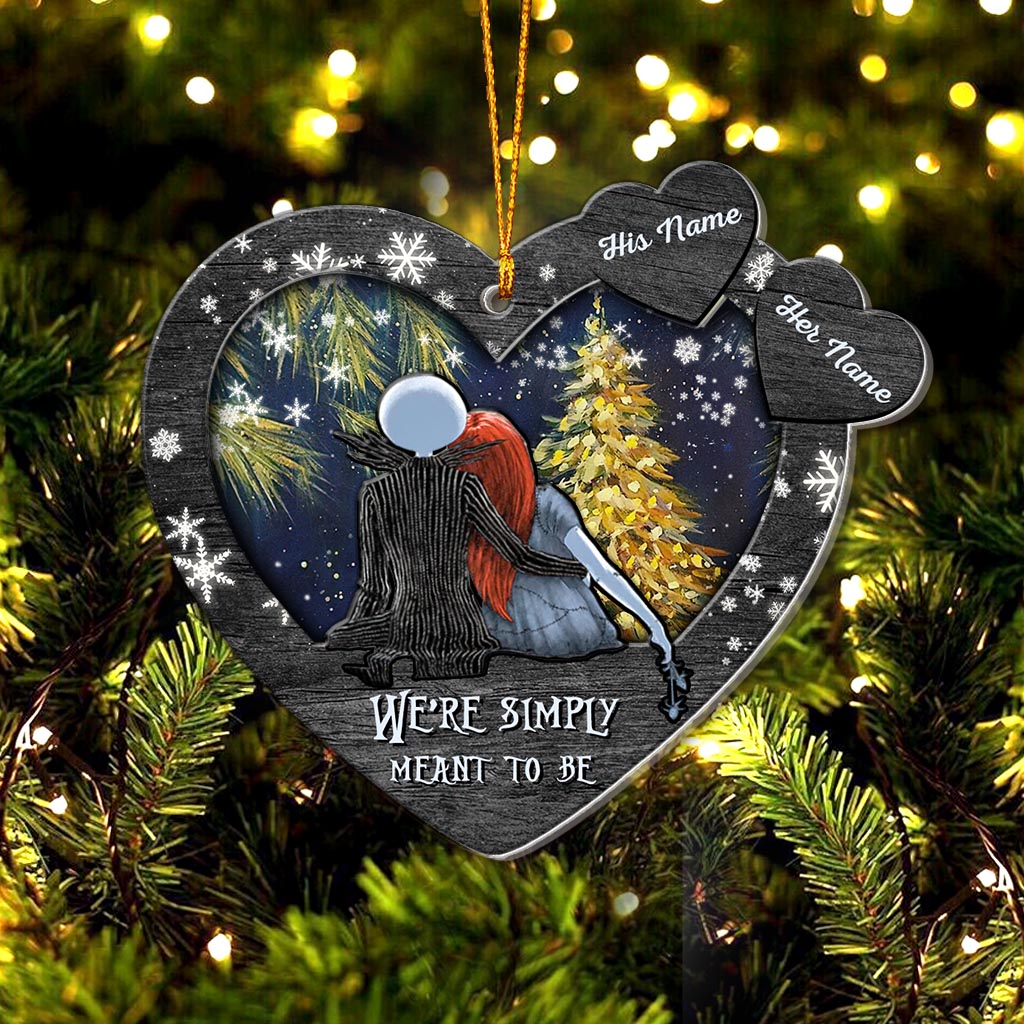 Personalized Christmas Ornament Heart Shape Custom Names Gift Layers Mix Ornament GradoCreations