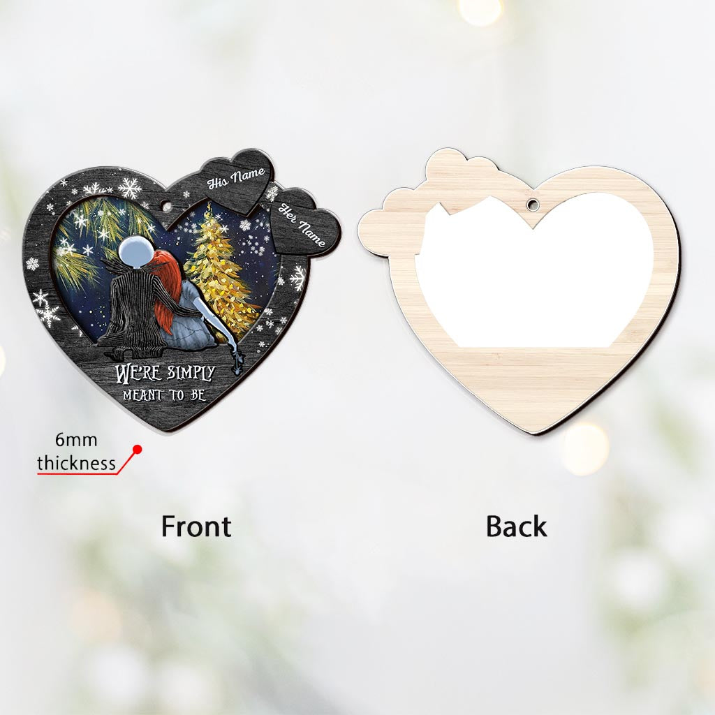 Personalized Christmas Ornament Heart Shape Custom Names Gift Layers Mix Ornament GradoCreations