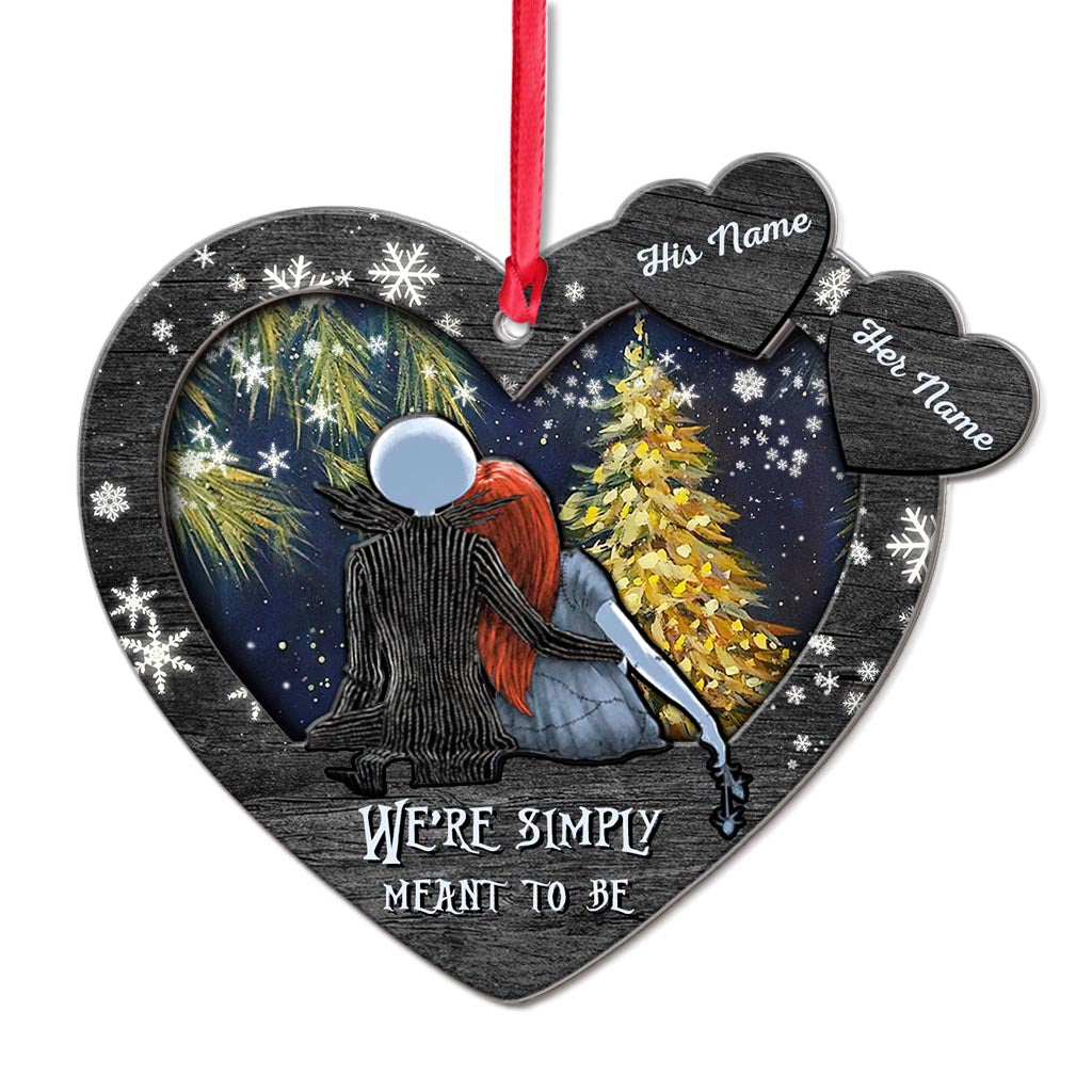 Personalized Christmas Ornament Heart Shape Custom Names Gift Layers Mix Ornament GradoCreations