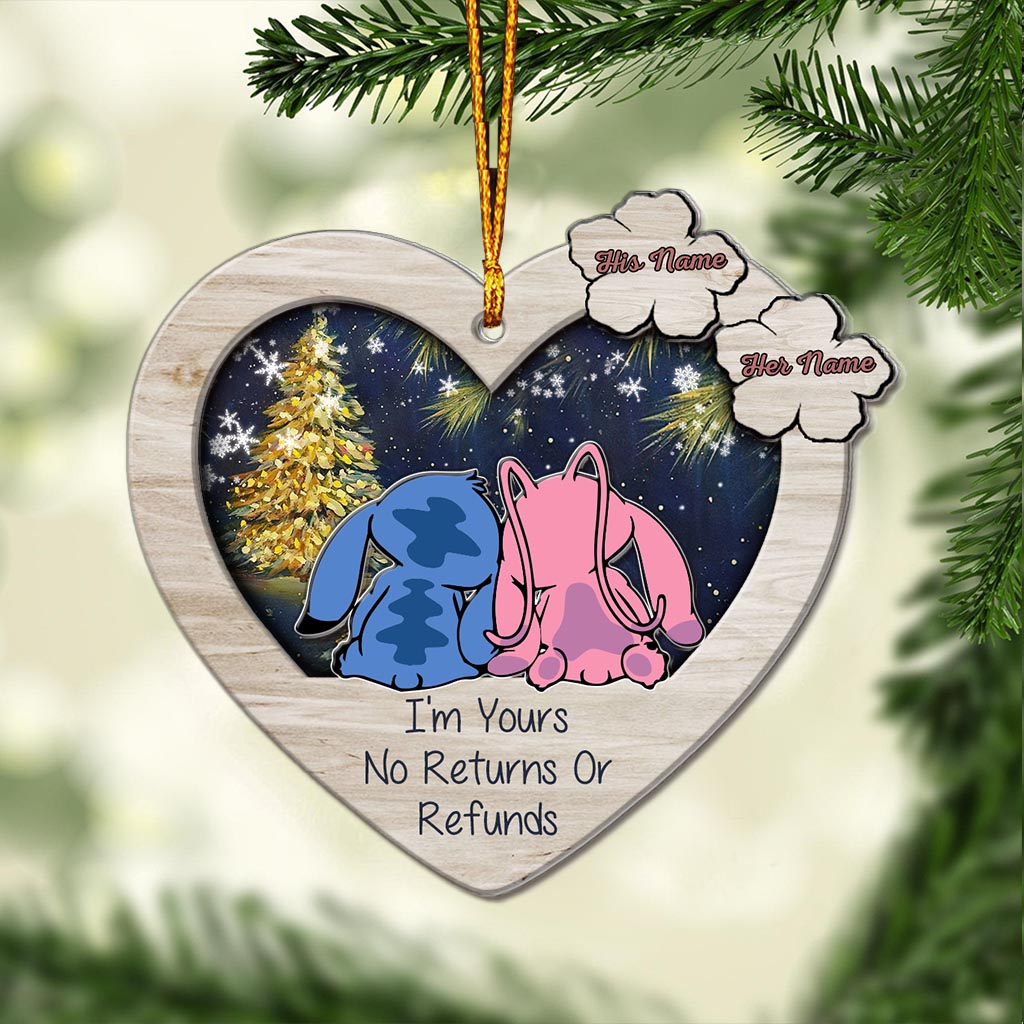 Personalized Christmas Ohana Layered Ornament Custom Names Gift Layers Mix Ornament GradoCreations