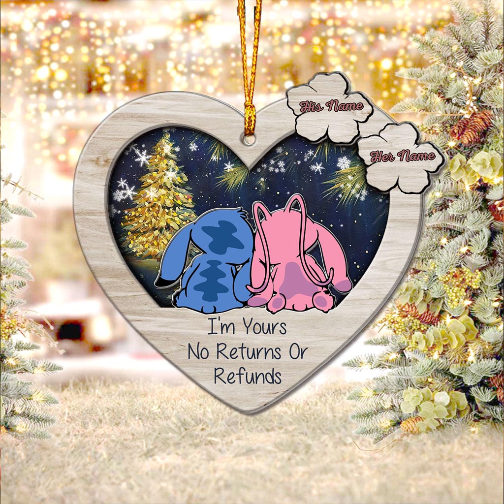 Personalized Christmas Ohana Layered Ornament Custom Names Gift Layers Mix Ornament GradoCreations