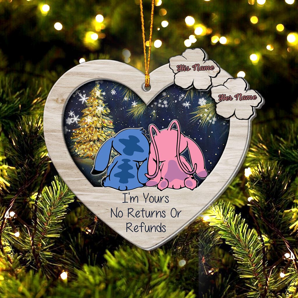 Personalized Christmas Ohana Layered Ornament Custom Names Gift Layers Mix Ornament GradoCreations