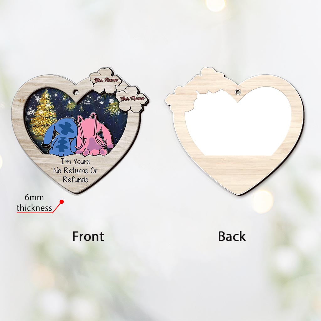 Personalized Christmas Ohana Layered Ornament Custom Names Gift Layers Mix Ornament GradoCreations