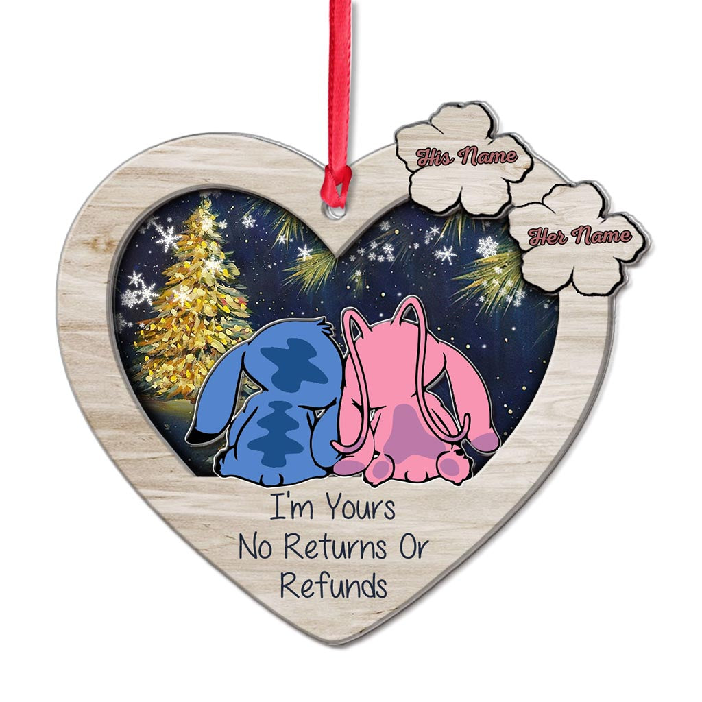 Personalized Christmas Ohana Layered Ornament Custom Names Gift Layers Mix Ornament GradoCreations