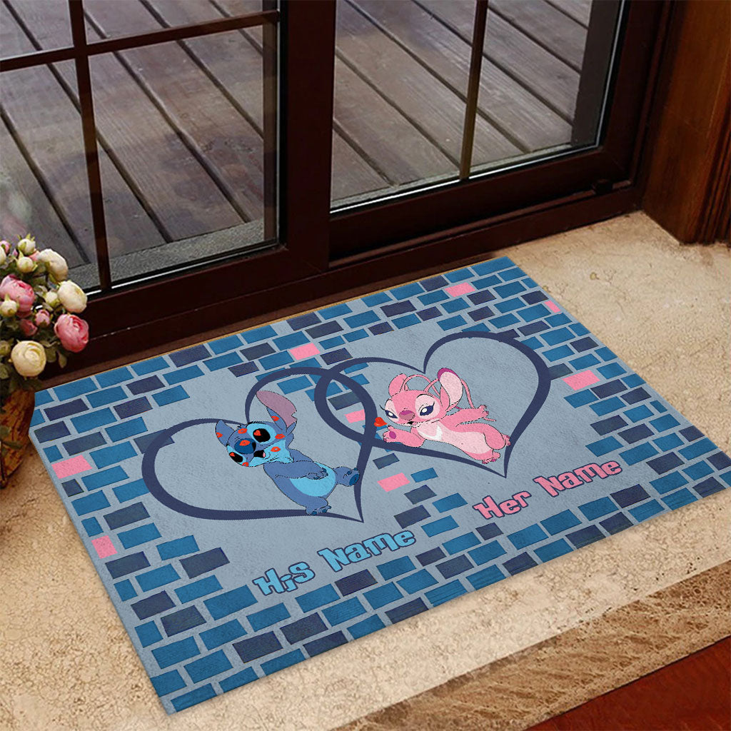 Personalized Ohana Doormat with Custom Names for Couples Doormat GradoCreations