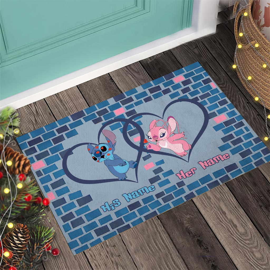 Personalized Ohana Doormat with Custom Names for Couples Doormat GradoCreations