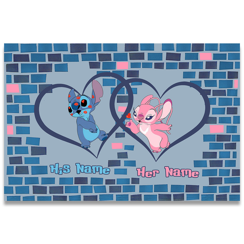 Personalized Ohana Doormat with Custom Names for Couples Doormat GradoCreations