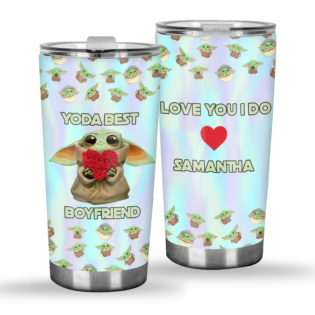 Personalized Love You I Do Couple Tumbler Custom Name Drinkware Gift Tumbler GradoCreations