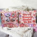 Personalized Nightmare Before Christmas Throw Pillow for Couples | Unique Gift Idea Throw Pillow GradoCreations