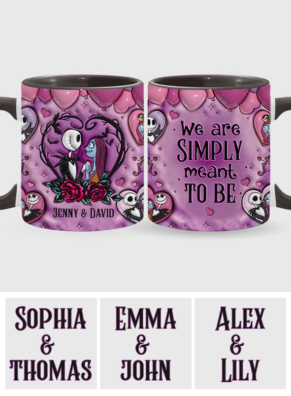 Personalized Nightmare Accent Mug Custom Name Gift for Couples Accent Mug GradoCreations