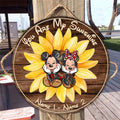 Personalized Round Wood Sign You Are My Sunshine Gift Round Wood Sign GradoCreations