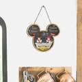 Personalized Mickey Mouse Wood Sign for Couples | Custom Name Gift Wood Sign GradoCreations