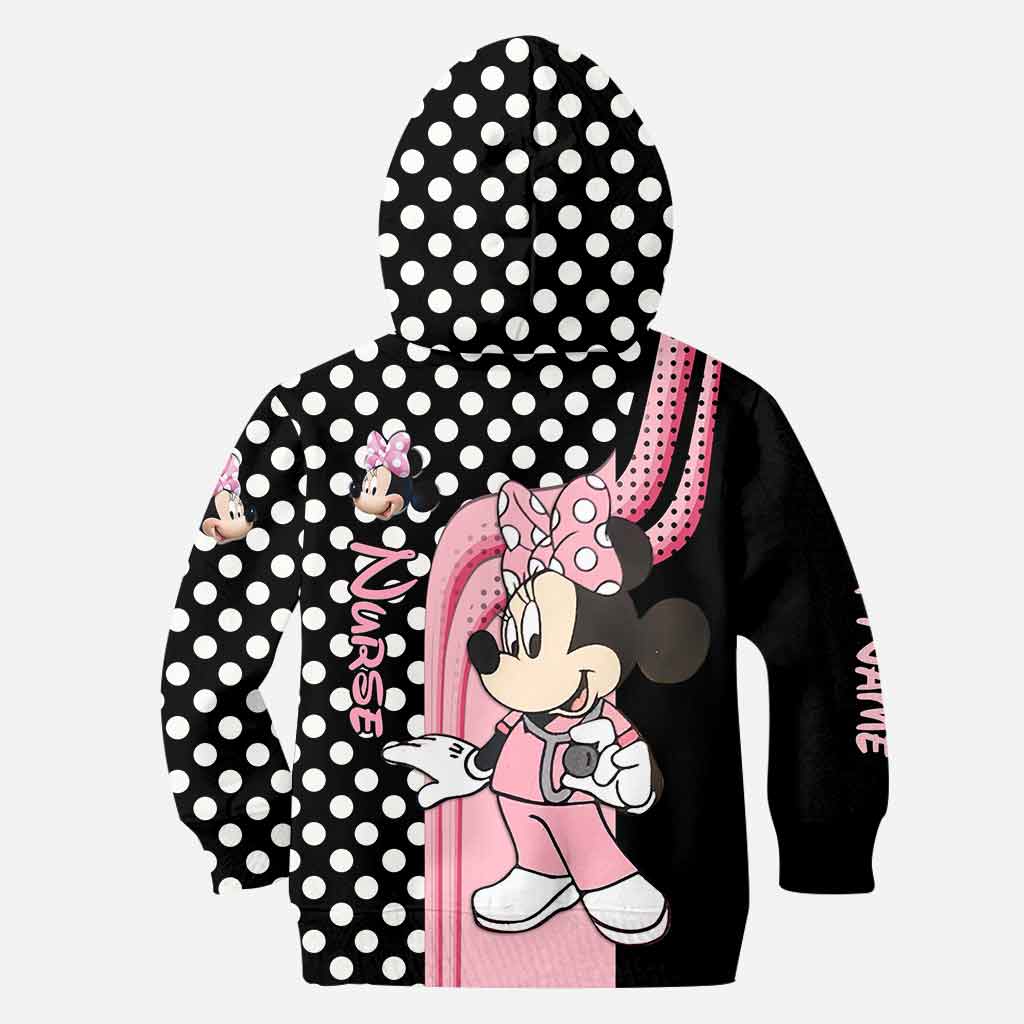 Personalized Minnie Mouse Nurse Hoodie and Leggings Set Hoodie & Leggings GradoCreations