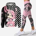 Personalized Minnie Mouse Nurse Hoodie and Leggings Set Hoodie & Leggings GradoCreations