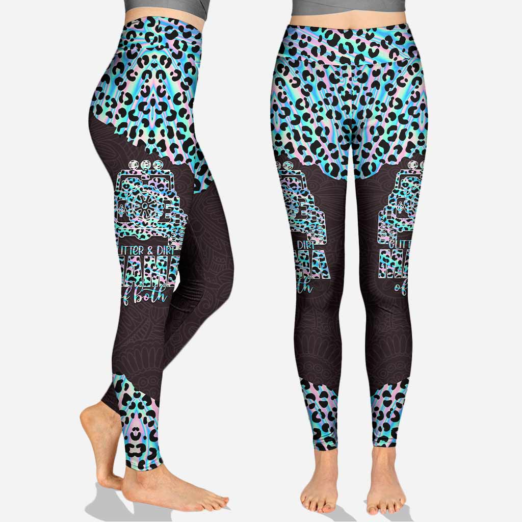 Personalized Leopard Print Hoodie and Leggings Set for Mom Hoodie & Leggings GradoCreations