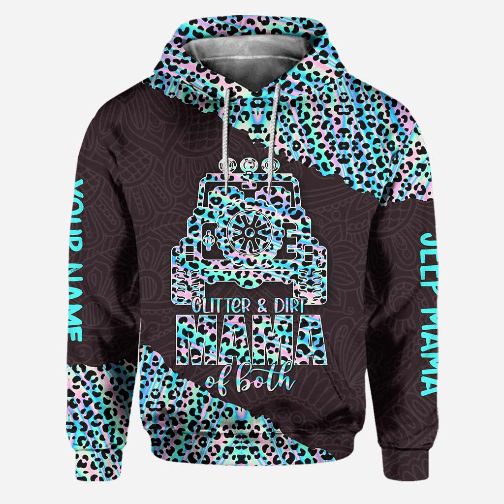 Personalized Leopard Print Hoodie and Leggings Set for Mom Hoodie & Leggings GradoCreations