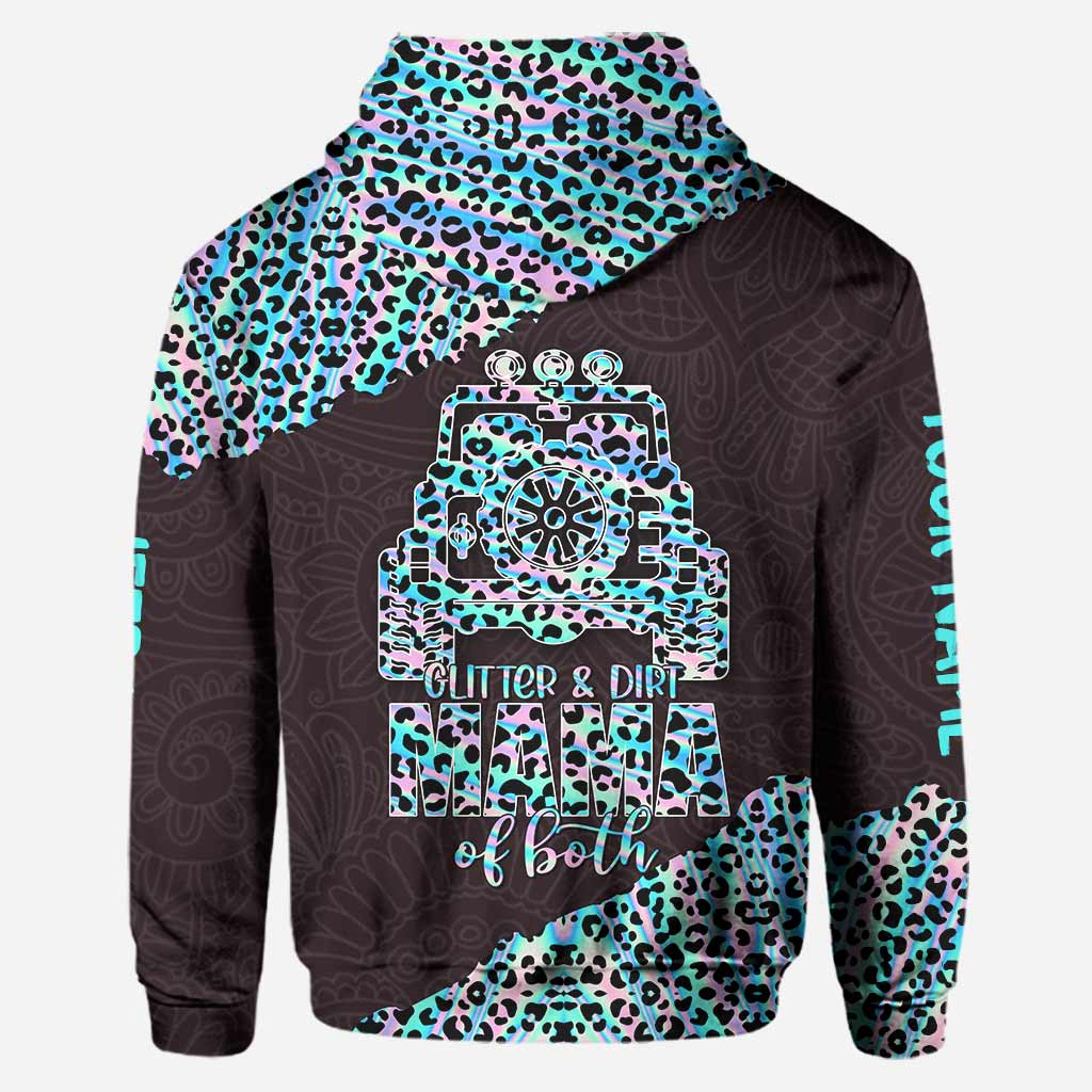 Personalized Leopard Print Hoodie and Leggings Set for Mom Hoodie & Leggings GradoCreations