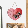 Personalized Heart Wood Sign with Custom Names for Couples Wood Sign GradoCreations