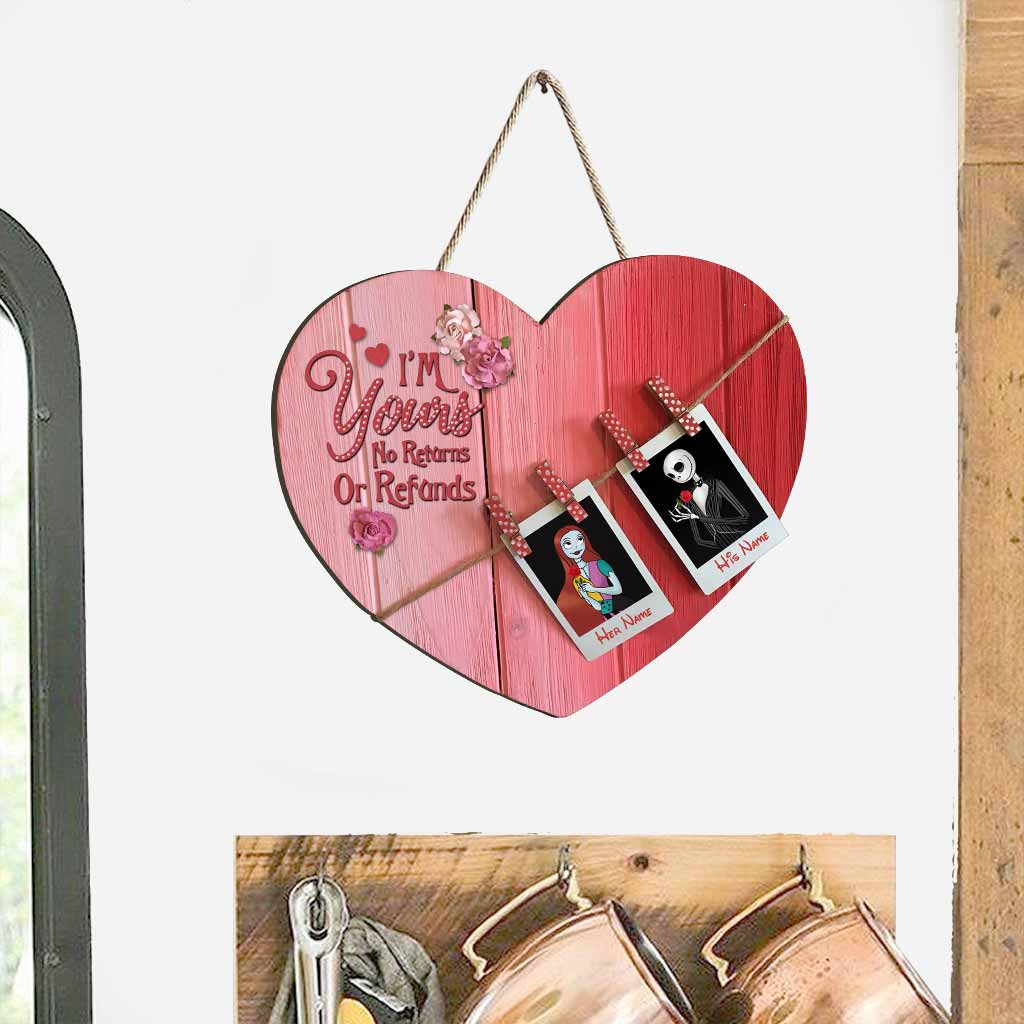 Personalized Heart Wood Sign for Couples | Custom Name Decor Wood Sign GradoCreations
