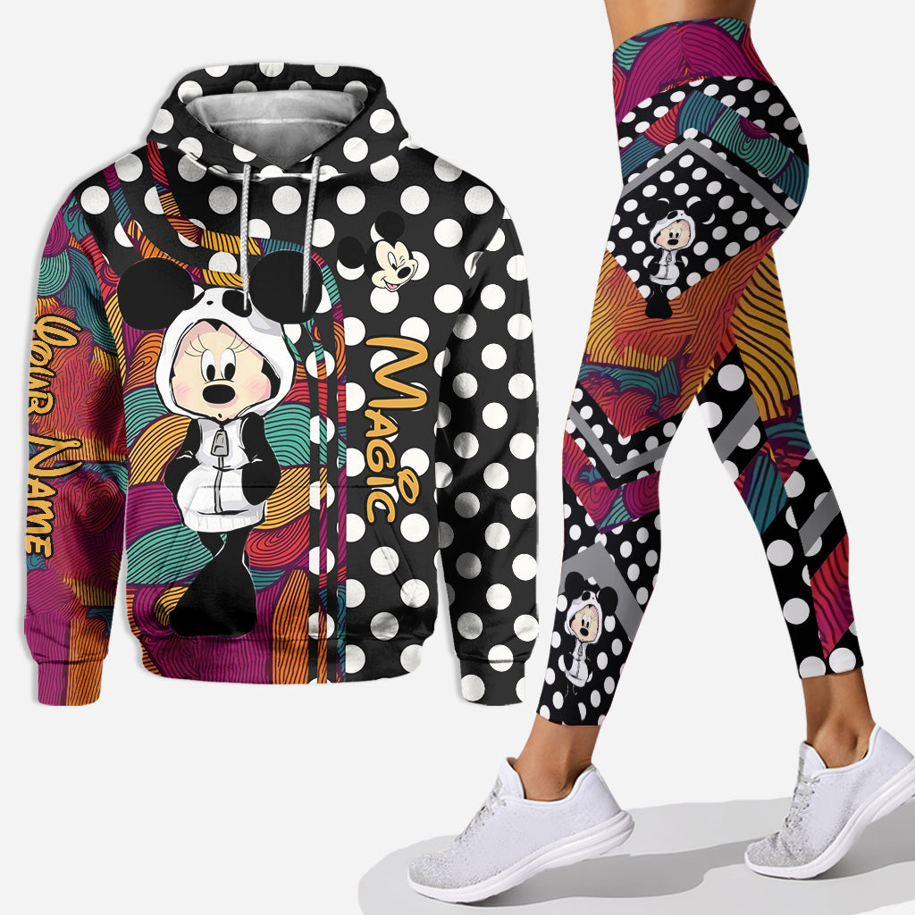 Personalized Mickey Mouse Hoodie and Leggings Set for Kids Hoodie & Leggings GradoCreations