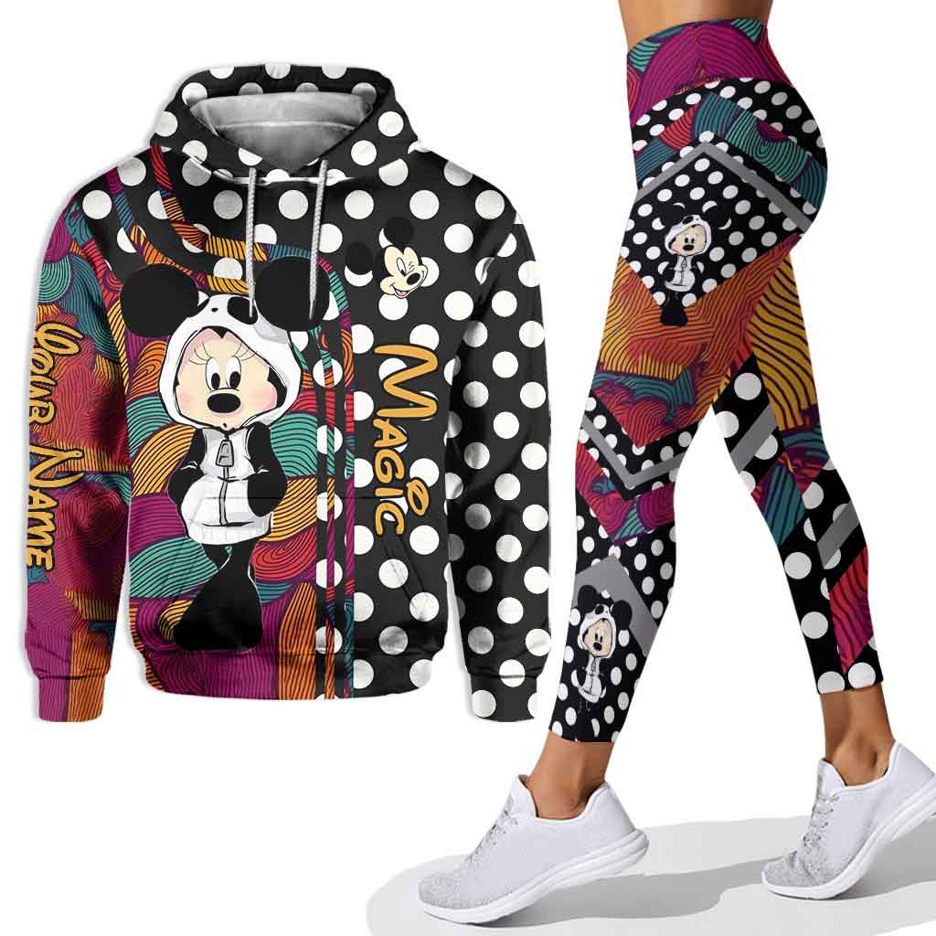 Personalized Mickey Mouse Hoodie and Leggings Set for Kids Hoodie & Leggings GradoCreations
