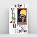 Personalized Couple Nightmare Poster Custom Names Unique Gift Canvas and Poster GradoCreations