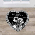 Personalized Nightmare Before Christmas Doormat Custom Name Gift Shaped Doormat GradoCreations