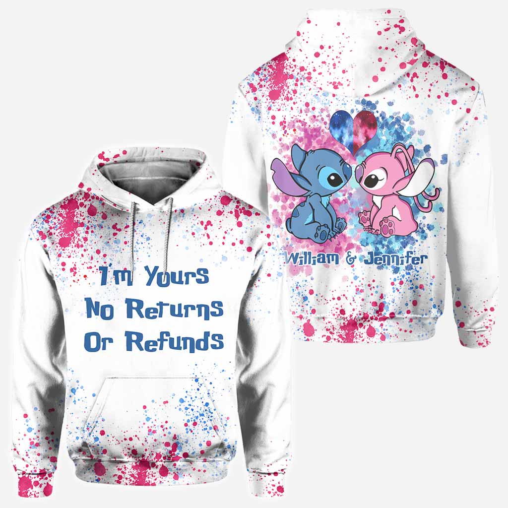 Personalized Ohana All-Over Print Hoodie Custom Names Gift for Couples All Over Shirt GradoCreations