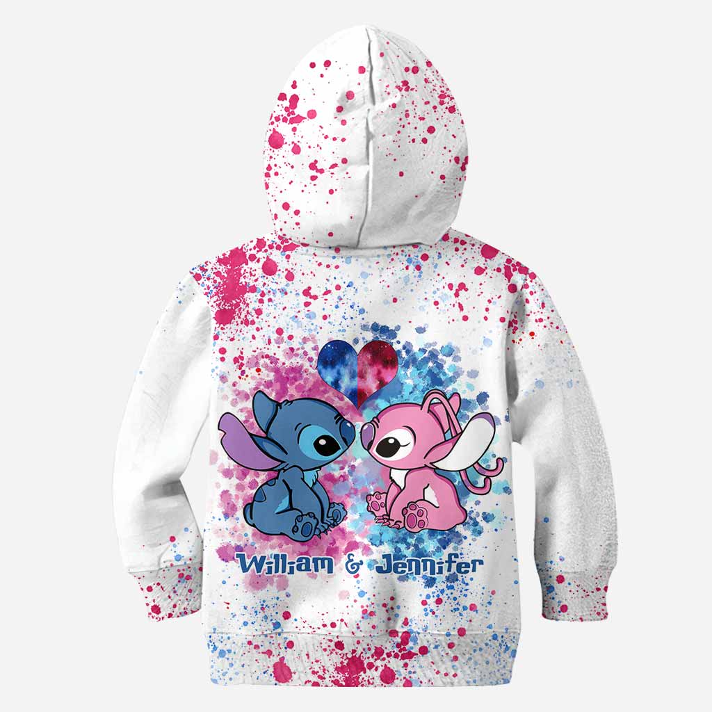 Personalized Ohana All-Over Print Hoodie Custom Names Gift for Couples All Over Shirt GradoCreations
