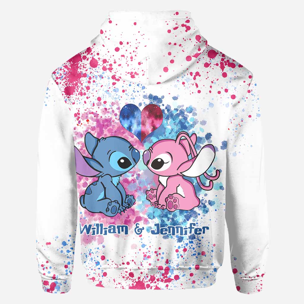 Personalized Ohana All-Over Print Hoodie Custom Names Gift for Couples All Over Shirt GradoCreations