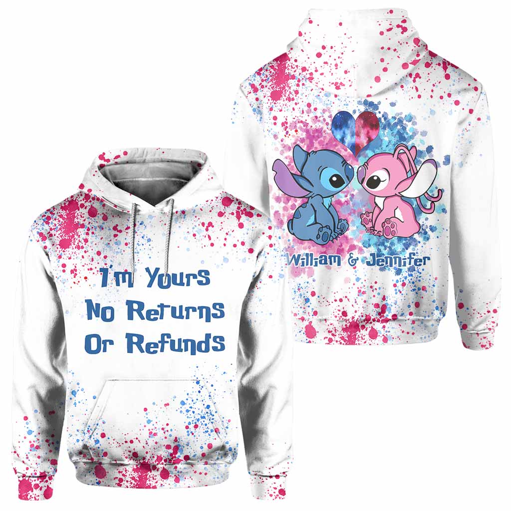 Personalized Ohana All-Over Print Hoodie Custom Names Gift for Couples All Over Shirt GradoCreations