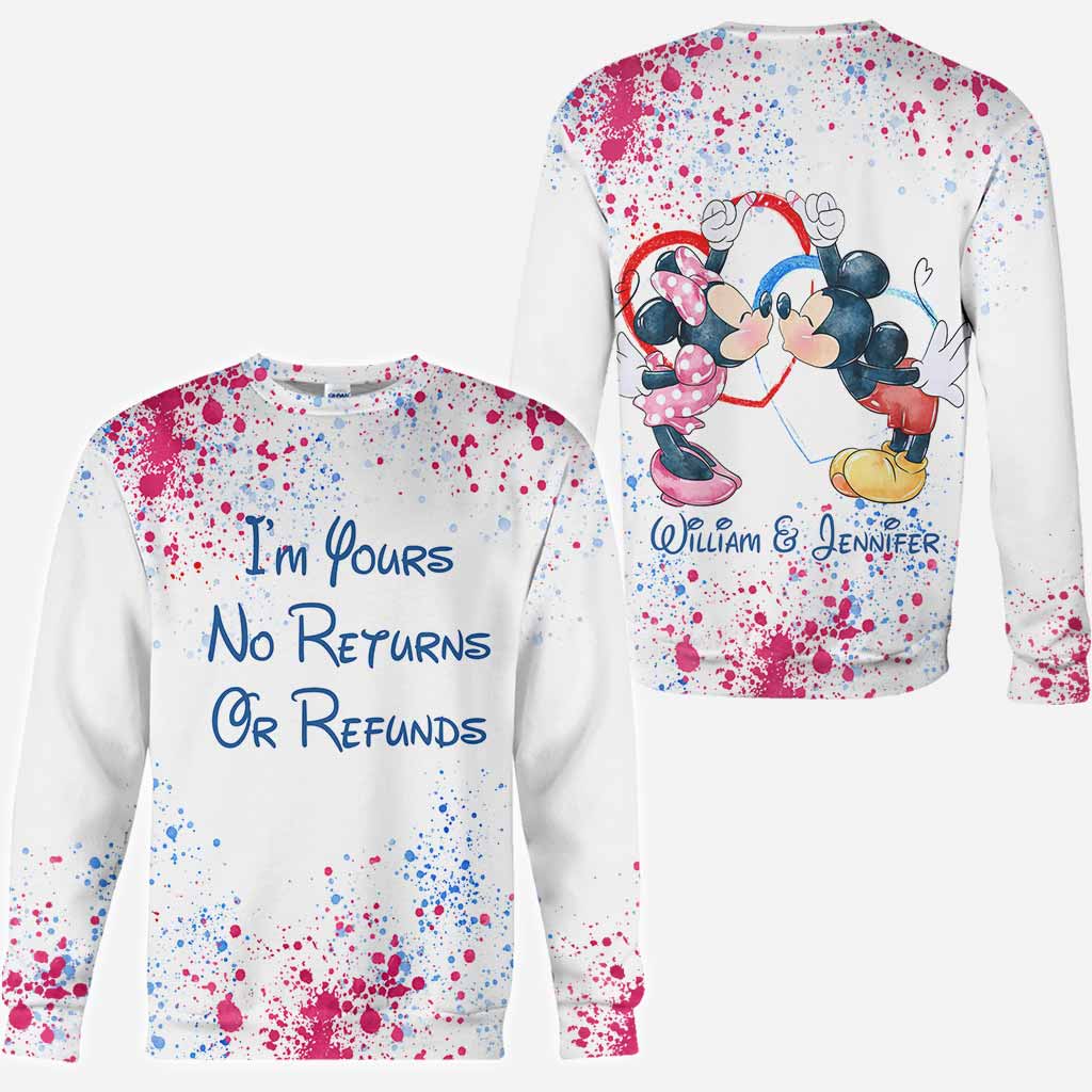 Personalized All Over Print Hoodie Custom Name Gift for Couples All Over Shirt GradoCreations